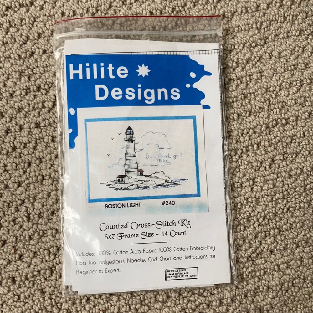Boston Light Cross-Stitch Kit
